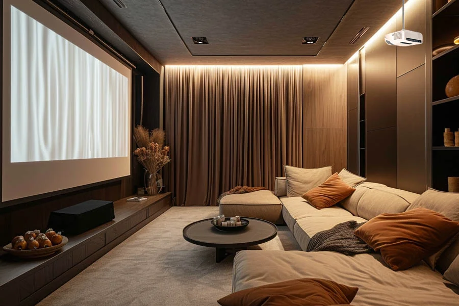 projector for movies on wall